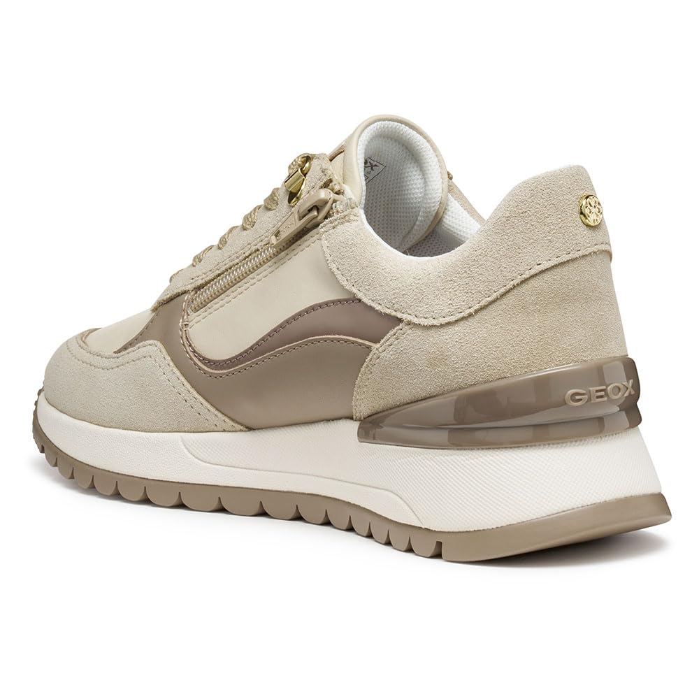 Geox D Desya, Zapatillas Mujer, Beige, 38 EU