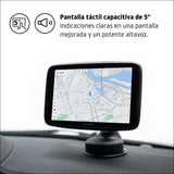 TomTom GPS para Coche GO Discover, 5 Pulgadas, con tráfico y radares, mapas del Mundo, actualizaciones rápidas Via WiFi, disponibilidad de Parking, Precios de Combustible, Soporte Click-Drive