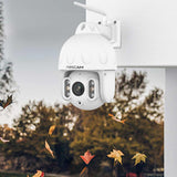 Foscam SD8P WLAN ?berwachungskamera Wei? 8MP (3840x2160), Dualband-WLAN, Schwenk- und Neigefunktion, 4x optischer Zoom (SD8P-W)