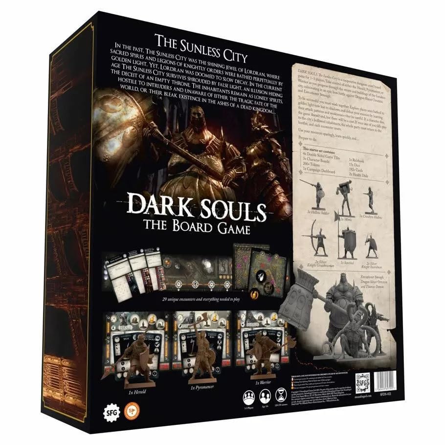 Steamforged Games | Dark Souls: The Board Game | The Sunless City |Core Set | For 1 to 3 Players Ages 14+ | Game in English