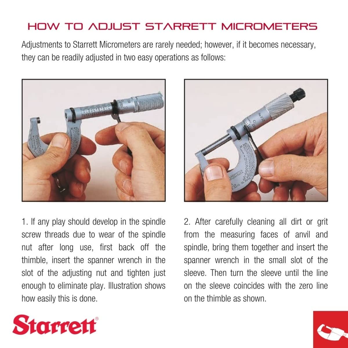 Starrett S436.1CXRLZ 436.1 Series Juego de micrómetros externos, tope de carraca, tuerca de bloqueo, caras de carburo, rango de 0-15 cm, graduación de 0 cm
