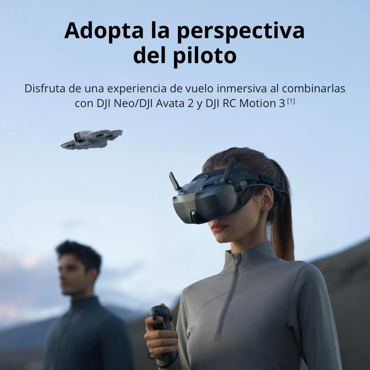 DJI Goggles N3, Gafas FPV con Pantalla 1080p ultraamplia, Experiencia de Vuelo inmersiva, Gafas de dron FPV, Streaming inalámbrico, Gafas de dron, Kit Listo para usarse, cursor en Realidad Aumentada