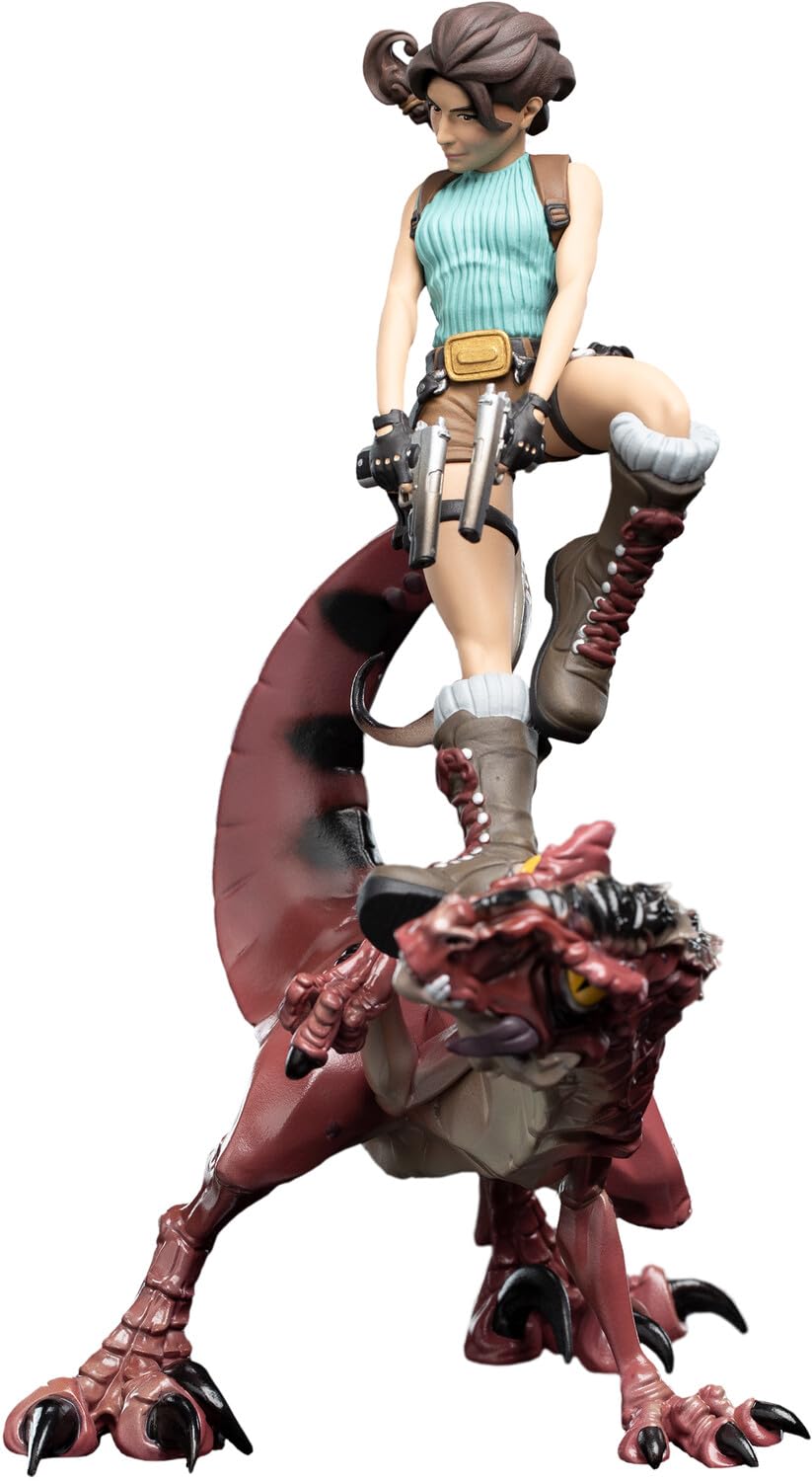 Weta Workshop Tomb Raider - Figura de Mini Epics Lara Croft & Raptor (24 cm)