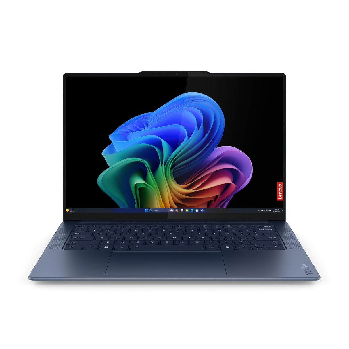 Lenovo Yoga Slim 7X – Ordenador Portátil Copilot+ PC,14.5" 3K OLED Táctil (Qualcomm SD X1E78100, 32GB RAM, 1TB SSD, Windows 11 Home, Wi-Fi 7) Azul, QWERTY Español - Incluye Ratón Inalámbrico y Funda