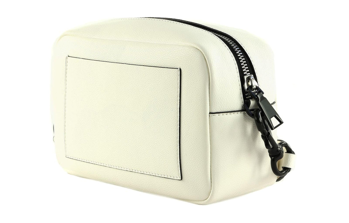 DKNY Kenza Camera Bag, Estuche para la Camara De Las Mujeres, Optic White/Black, 8.6" W x 5.7" H X 3.1" D