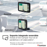 Tomtom GPS GO Camper Tour 2ª generación para Autocaravana y Caravana, Pantalla de 6" con PI para Autocaravana y Caravana, Actualización Wi-FI,Tráfico TomTom, Alertas de Zonas de peligro. Mapas Europa