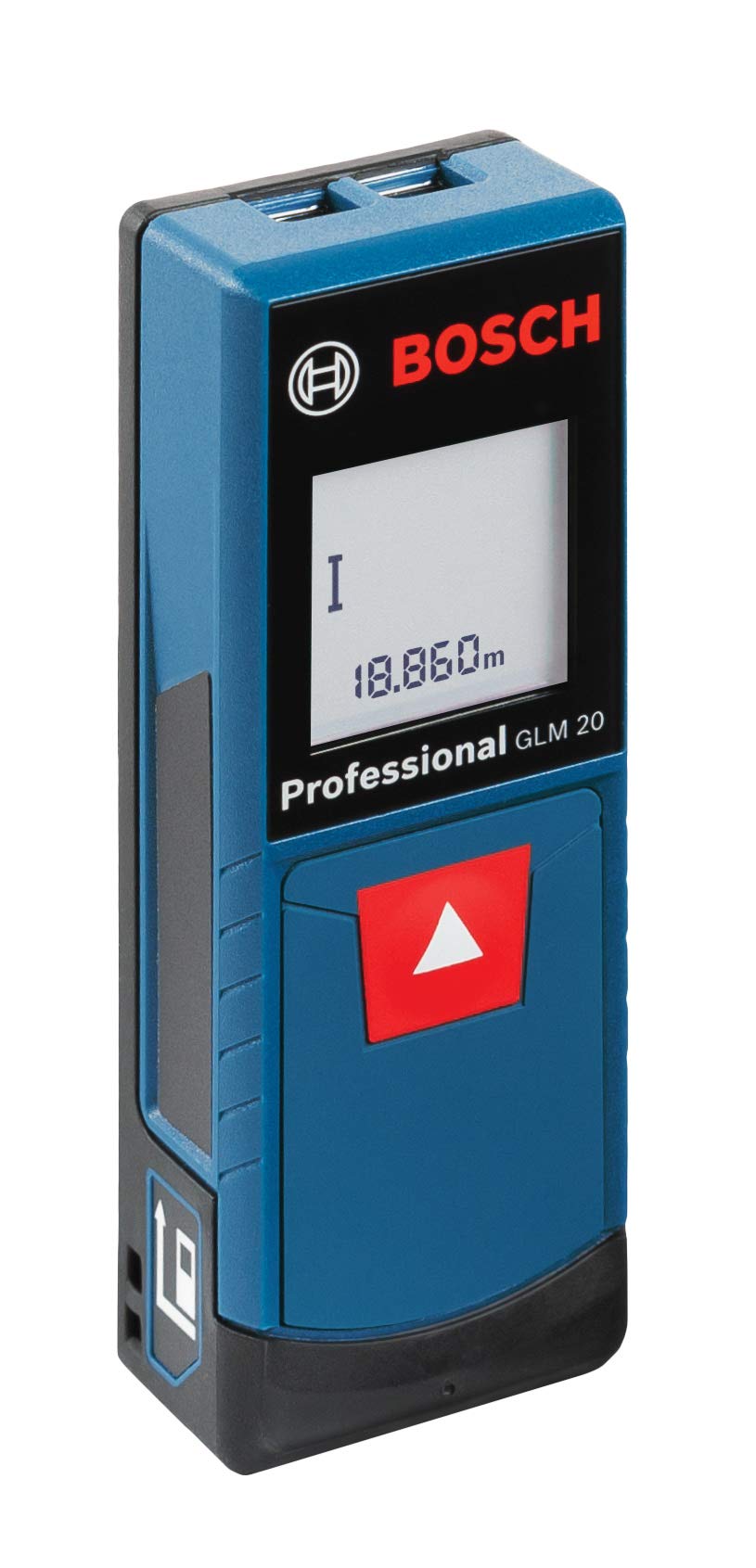 Bosch Professional nivel láser GLL 3-80 C + medidor de distancias GLM 20 (1 batería de 12 V, láser rojo, con función de aplicación, alcance: hasta 30 m, en L-BOXX)