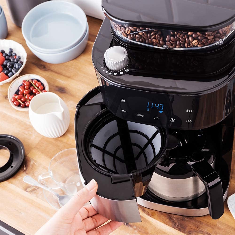GASTROBACK Cafetera Grind & Brew Pro Thermo, plata, negro