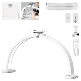 NEEWER BÁSICO HM01-D - Lámpara de arco (29 pulgadas, LED, 40 W, media luna, 3000 K-6500 K, 3400 Lux/0,5 m, CRI95, carga USB, soporte para teléfono para manicura, maquillaje, belleza, tatuaje