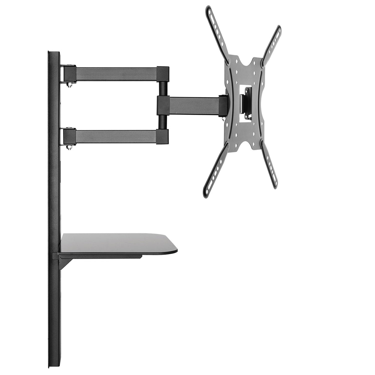 Maclean MC771-MC772 - Soporte de Pared para Pantalla con Estante para DVD (32"-55")
