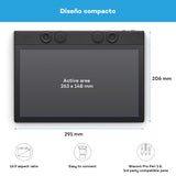 Wacom Intuos Pro Medium, la innovadora Tableta de lápiz Que Incluye el Wacom Pro Pen 3, compacta y Ligera - una opción versátil para ilustradores, diseñadores y editores de Fotos