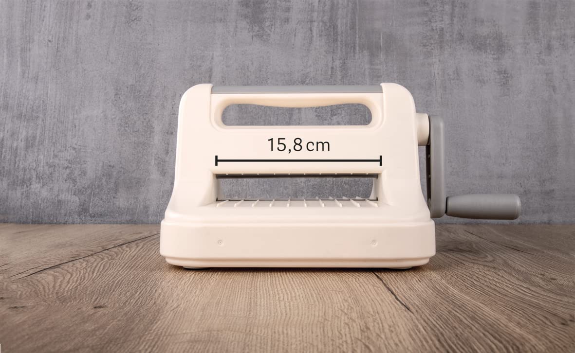 Rayher Máquina troqueladora papel y embossing, A5, incluye placas, para manualidades, 50272000