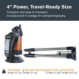 Celestron 11049 Telescopio computarizado NexStar 4SE Maskutov-Cassegrain con montaje totalmente automatizado, tecnología SkyAlign y revestimiento XLT, negro/naranja