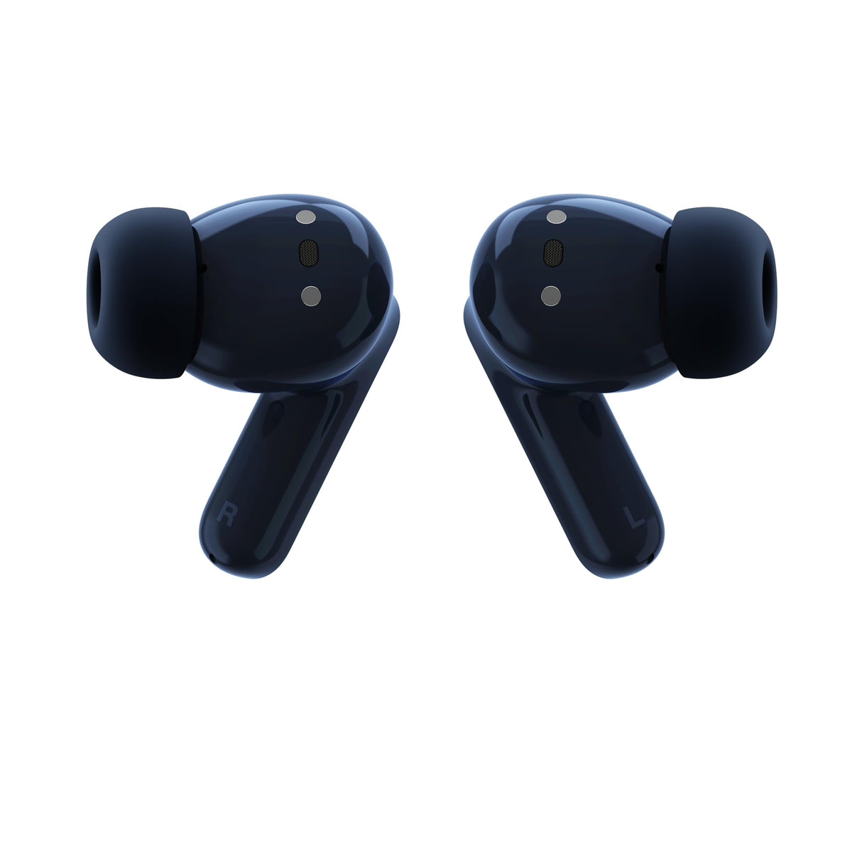 Motorola Moto Buds, Auriculares inalámbricos, Sonido inmersivo con Dolby Atmos, reducción de Ruido, autonomía de 42 Horas, 3 micrófonos, Azul Marino [Versión Francesa]
