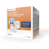 Netatmo Starter Pack Válvulas WiFi Inteligentes para Radiador, Control Remoto|Ahorro de energía, Paquete para calefacción colectiva, Compatible con Amazon Alexa, Apple y Google NVP-AMZ