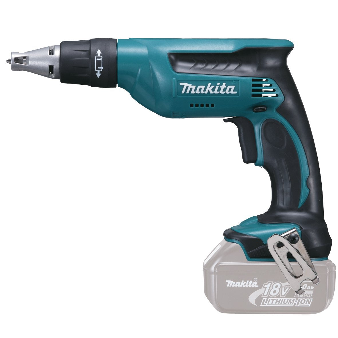 Makita DFS451Y1J - Destornillador con batería (18 V, en MAKPAC, incluye 1 batería)
