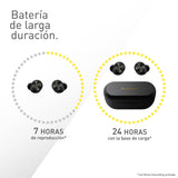 Technics EAH-AZ80E-K Auriculares Inalámbricos con Cancelación De Ruido, Bluetooth Multipunto 3 Dispositivos, Cómodos Intraurales, Carga Inalambrica, Negro