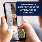 Daewoo - Cámara Independiente inalámbrica WiFi INT/Ext W502 Full HD, detección de Movimiento, visión Nocturna en Color, Sistema de Audio bidireccional, Compatible con Amazon Alexa, Color Blanco