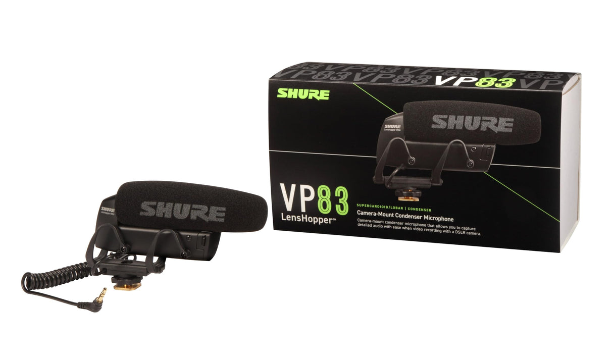 Shure VP83 - Micrófono de cañón de Condensador, para Uso con cámaras DSLR y grabadores de Audio portátil y para captar Audio detallado y de Alta definición