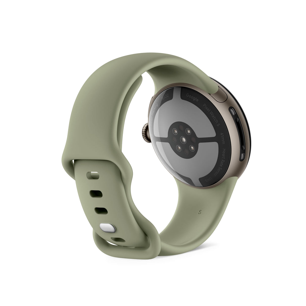 Google Pixel Watch 5 (41 mm) - Smartwatch - Pyrite Case/Olive Band, LTE