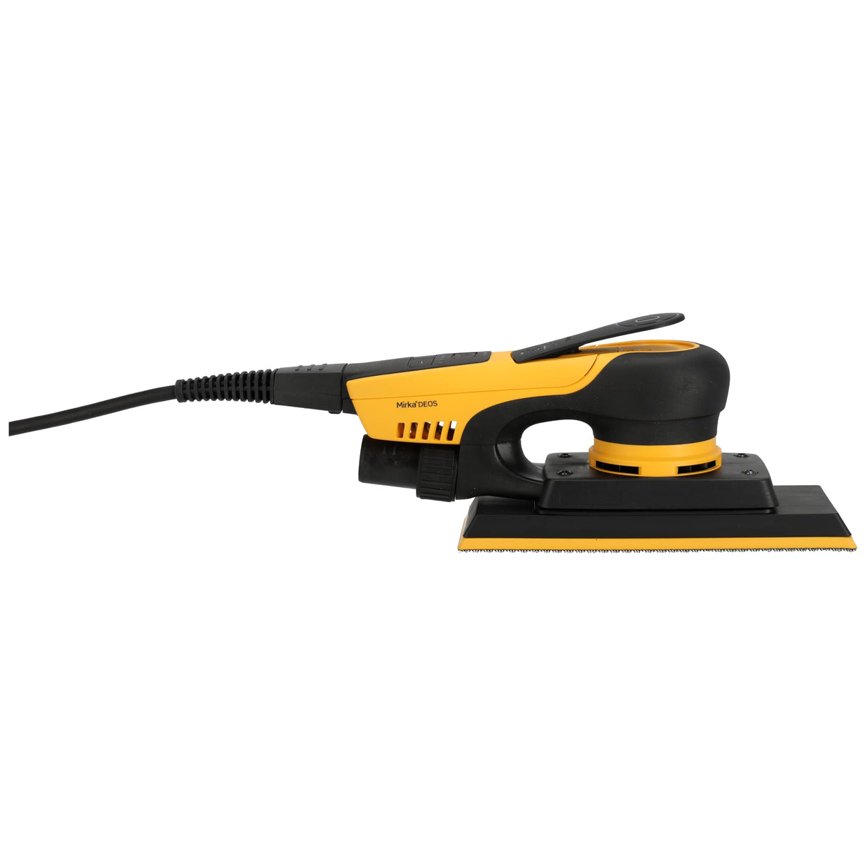 Mirka DEOS II 383 lijadora orbital 70x198mm 300 W lijadora de baja vibración para el lijado sin polvo de madera, tabiquería seca y metal con papel de lija velcro / MID3834044