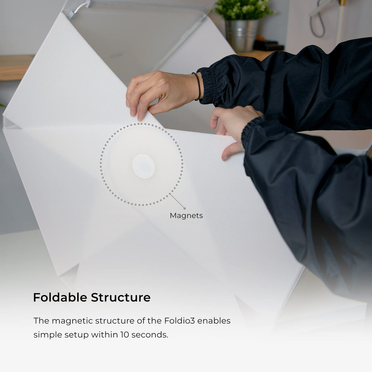 Foldio3 (Caja de luz de Estudio de Toma de fotografías Plegable portátil Todo en uno de 25 "con Kit de iluminación LED) de ORANGEMONKIE…