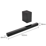 Panasonic SC-HTB150 Barra de Sonido (Inalámbrico y Alámbrico con Subwoofer Inalámbrico, 2.1 Canales, Altavoz Soundbar, 100 W, Bass Reflex, HDMI), Negro