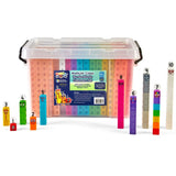 Learning Resources Set para el Aula de Cubos MathLink Numberblocks, guía Completa para el Profesor de 88 páginas con 60 lecciones de 15 Minutos, 1937 Piezas, 3 años, HM94589 - UK