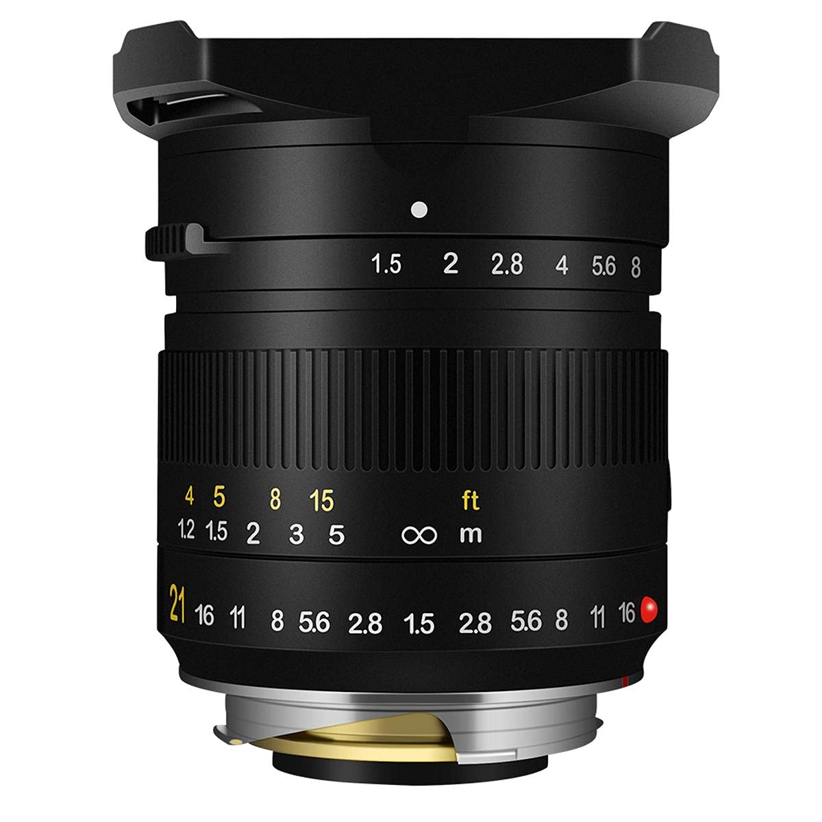 TTArtisan Lente de Cuerpo de Metal Macro F1.5 de 21 mm Compatible con Montura Leica M, Color Negro