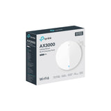 TP-Link Festa F65 Punto de Acceso WiFi 6 Dual-Banda AX3000, Montaje en Techo, 1× Puerto PoE Gigabit, Gestión centralizada en la Nube Gratuita, Configuración y Uso fáciles, sin Necesidad de IT