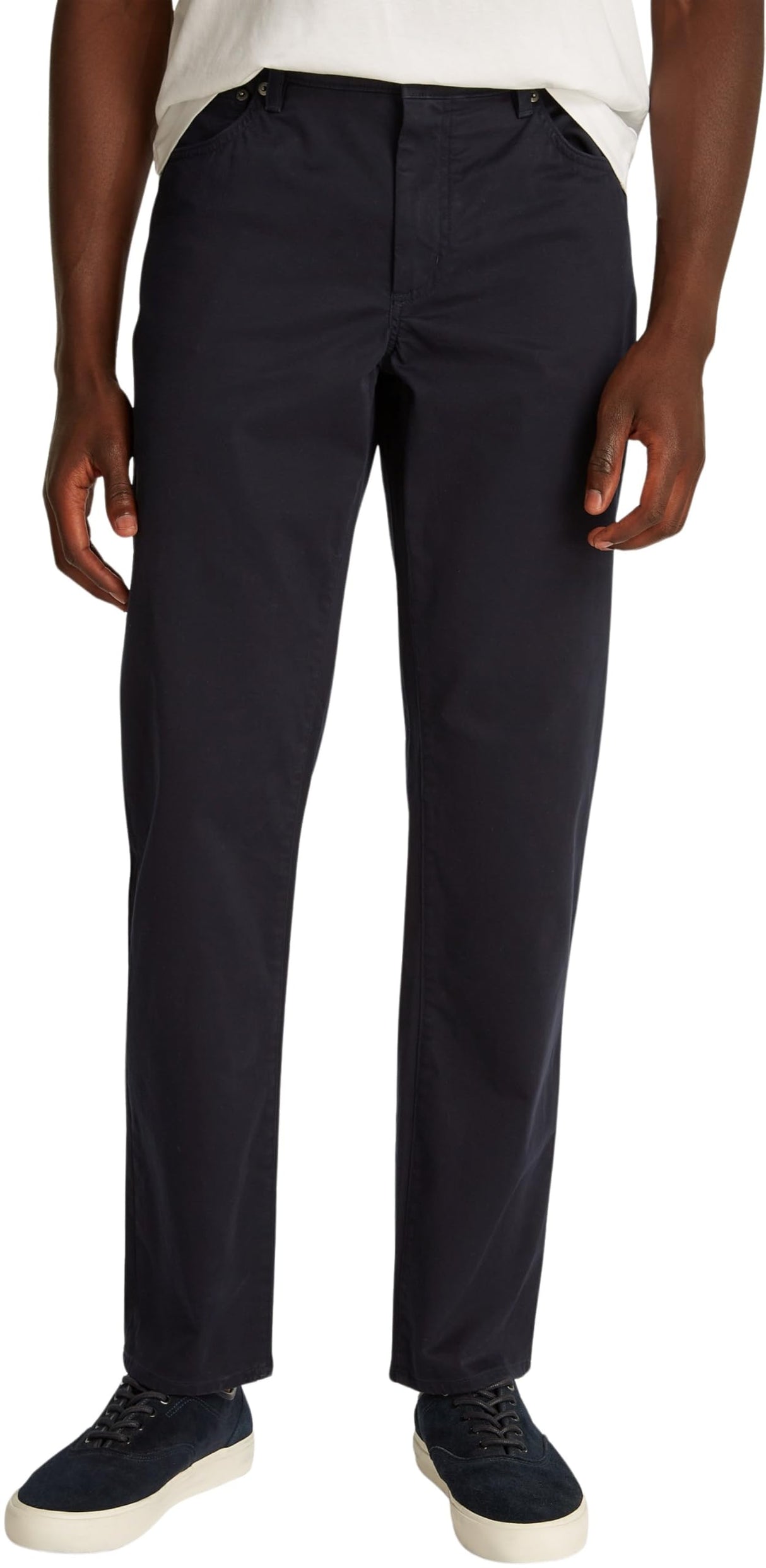 Tommy Hilfiger Chino Hombre Denton Cotton Satin Straight Leg, Azul (Desert Sky), 34W/38L