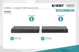 DIGITUS DS-55508 Extensor HDMI (HDBaseT) - UHD 4K/60 Hz - 120 m mediante cable LAN (HDBaseT 100 m) - Set: Emisor y Receptor - Loop-Out, IR Infrarrojos, Audio, RS232 - HDCP 2.2/1.4 & HDBaseT 1.0