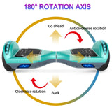 SISIGAD Offroad Hoverboard Kinder Adults mit 6,5" Reifen Leistungsstarke Große - Batería Hoverboard Bluetooth-Lautsprechern LED-Licht