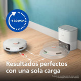 Philips Robot Aspirador Serie 2000-2700 Pa de Succión, Navegación Láser, App Homerun, Estación de Autovacío, 130 Minutos de Tiempo de Funcionamiento, Modo Alfombras (XU2100/20)