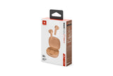JBL Wave Flex, auriculares inalámbricos In-Ear con resistencia al agua IP54 e IPX2, tecnología TalkThru y AmbientAware y 32 horas de duración de la batería, en beige