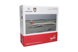 herpa avión en Miniatura Luftwaffe Ilyushin IL-62M Unidad de Vuelo Oficial, Escala 1:200, artículo de colección, Modelo sin Base, Metal