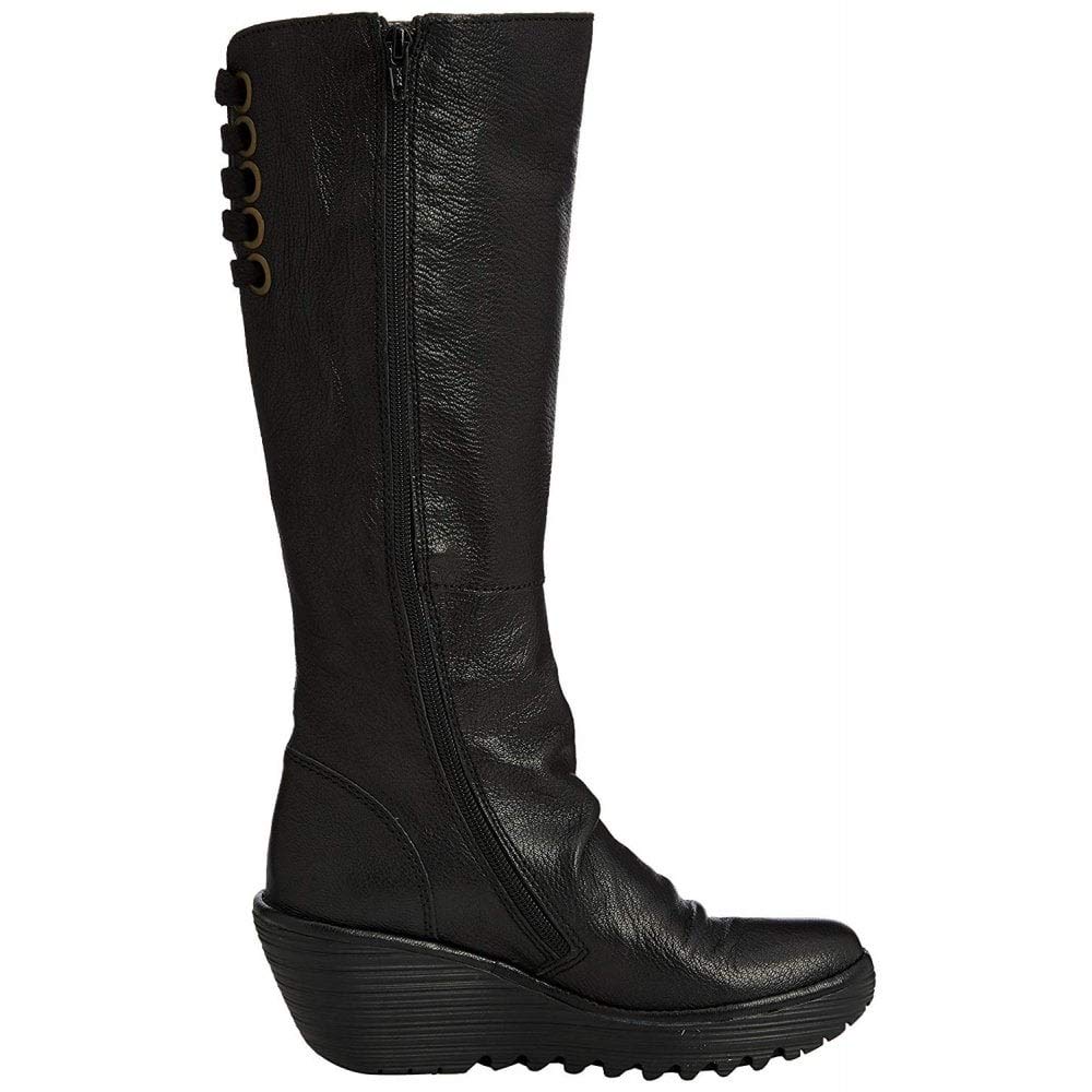 Fly London Yust, Botas Altas Mujer, Black 029, 39 EU
