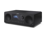 SHARP XL-B720D(BK) Tokyo All in One Soundsystem con Radio Dab, Dab+, FM, Bluetooth, CD-MP3, reproducción USB, Conexión de Auriculares, y 60W, Color Negro
