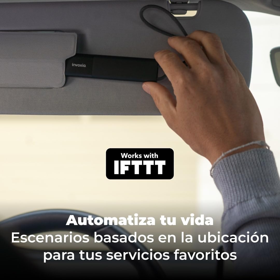 Invoxia GPS Pro Tracker - Ubicación en Tiempo Real - Suscripción de 1 año incluida - para Coches, Motocicletas, Bicicletas, niños - Alertas de Movimiento e inclinación - Red 4G LTE-M - hasta 3 Meses