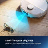 Philips Robot Aspirador y friegasuelos Homerun 7000, succión ultrapotente (5000 Pa), detección de obstáculos pequeños, estación de Vaciado automático, Blanco, Robot Aspirador, Homerun App (XU7100/02)