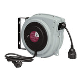 MAXTOOLS ER400 - Enrollacables profesional con cable eléctrico tripolar resistente al aceite H07RN-F, 1.5 mm2 de sección, 20 metros