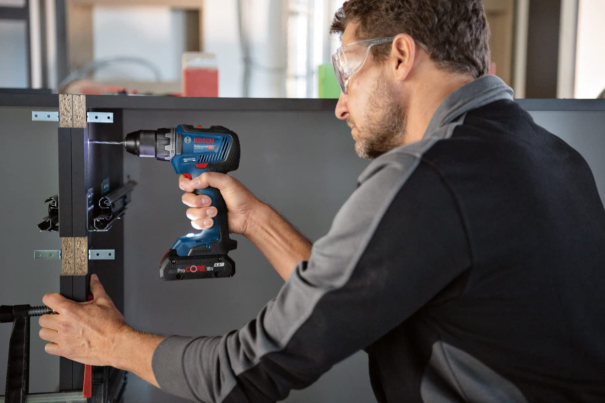 Bosch Professional 18V System GSR 18V-55 + GWS 18V-10 + GKS 18V-57-2 + GSA 18V-LI + GST 18V-125 B - Set atornillador +amoladora +sierra circular +sable +calar (3 baterías 4.0Ah, bolsa de lona)