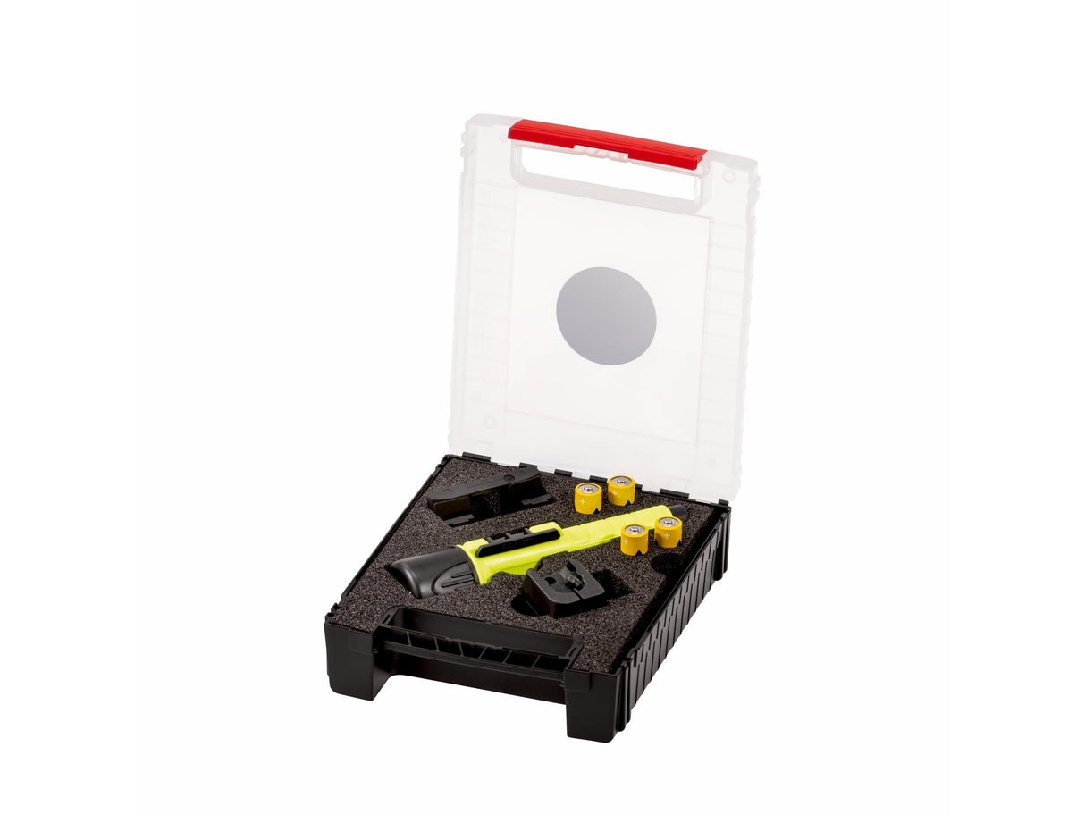 Parat PX1 Multibox Feuerwehr Edition 990881999 - Juego de luces para bomberos (120 lúmenes, linterna con soporte y pilas)