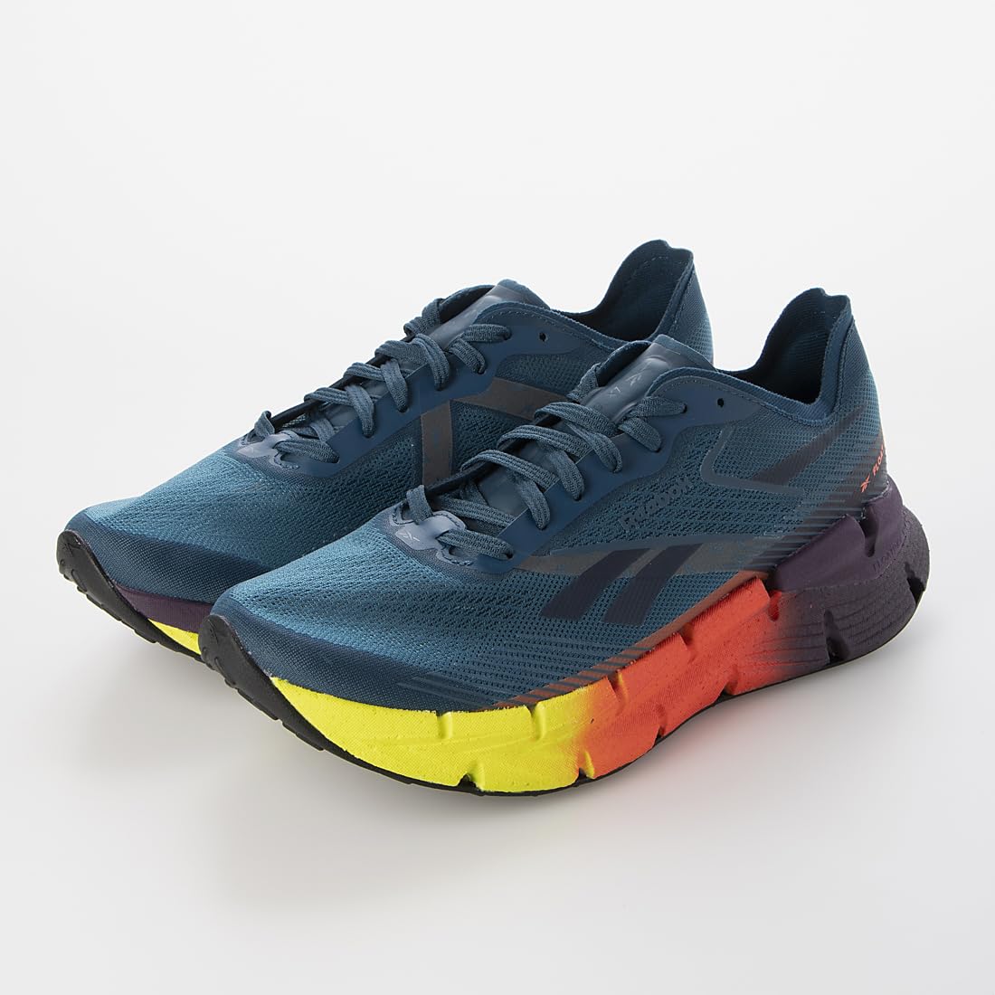 Reebok Floatzig X1, Zapatillas Unisex Adulto, Escape Blue Digitl Lime Coral, 43 EU