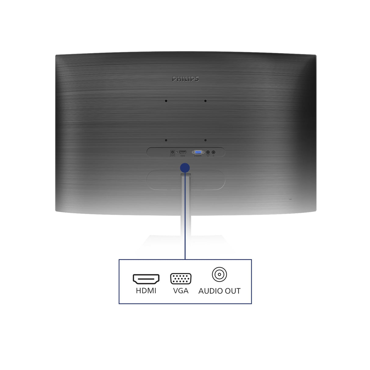 Philips Monitors 241E1SCA/00-24"" Curved 1500R, FHD, 75Hz, VA, FreeSync (1920x1080, 250cd/m, D-Sub, HDMI)"