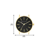 Armani Exchange Orologio da donna, Movimento al quarzo a tre lancette e cassa da 36 mm con cinturino in acciaio inossidabile, Negro y tono dorado