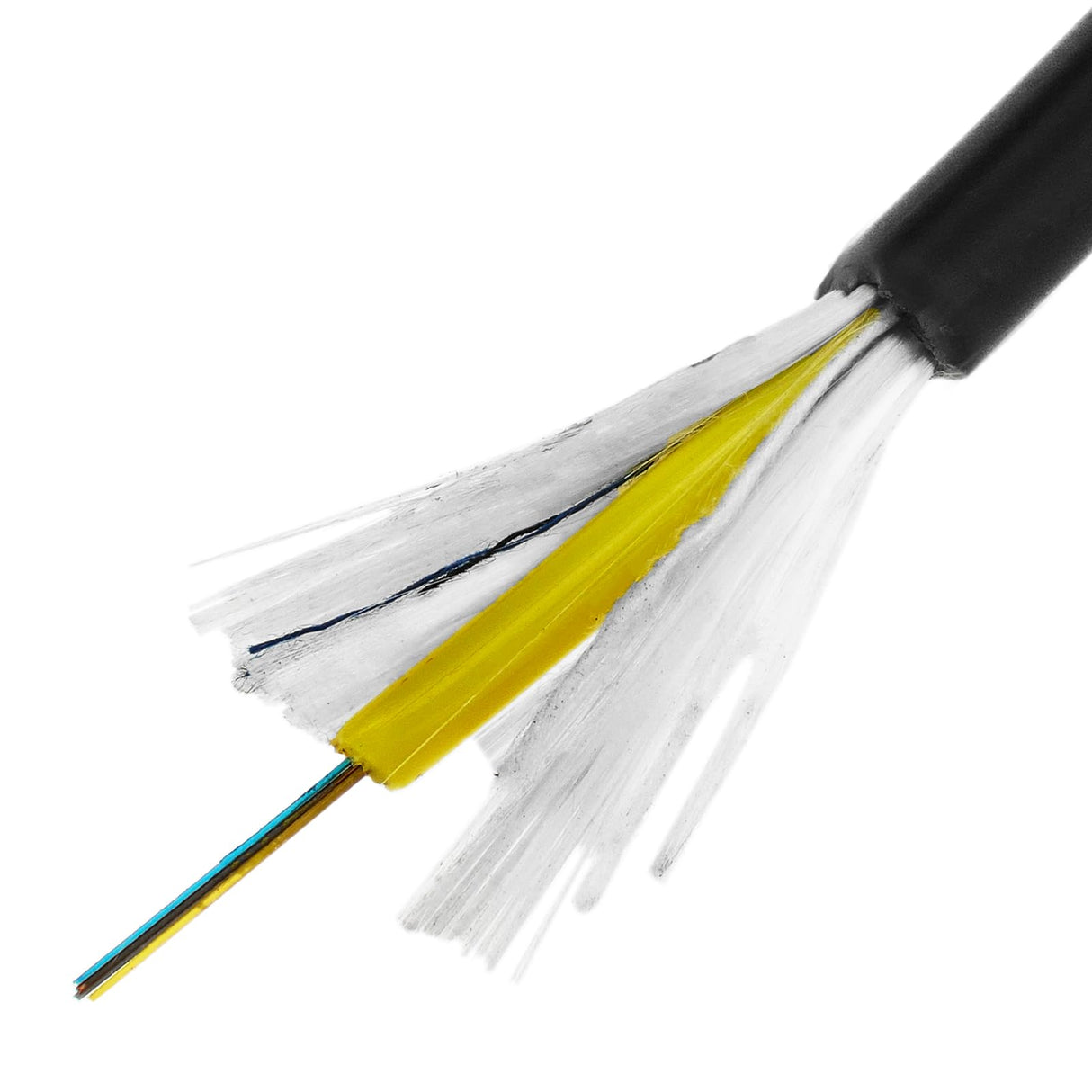 BeMatik - Bobina de Fibra óptica 9/125 monomodo 6 Fibras Exterior de 100 m OS2