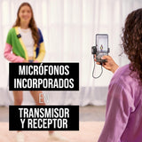 RØDE Sistema de microfonía inalámbrica ultracompacto Wireless ME con micrófonos Integrados, tecnología GainAssist y 100m de Alcance para filmaciones, entrevistas y creación de contenidos