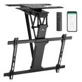 Maclean Electric Soporte de Techo para TV de 32" a 75" | Función de Inclinación y Giro Motorizada | max. VESA 600x400 | Control Remoto y App Tuya | Construcción Metálica Robusta | Sistema Anticolisión