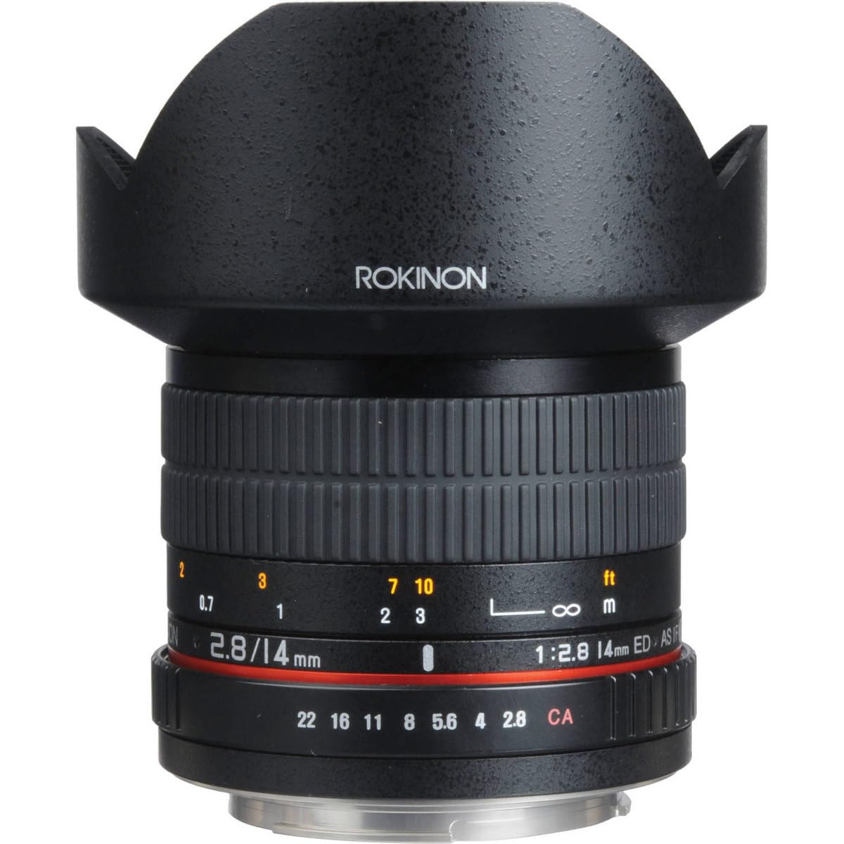 Rokinon Lente Ultra Ancha FE14M-C de 14 mm F2.8 para Canon (Negro)